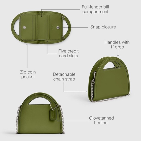 Coach top handle card case - Picture 6 of 9